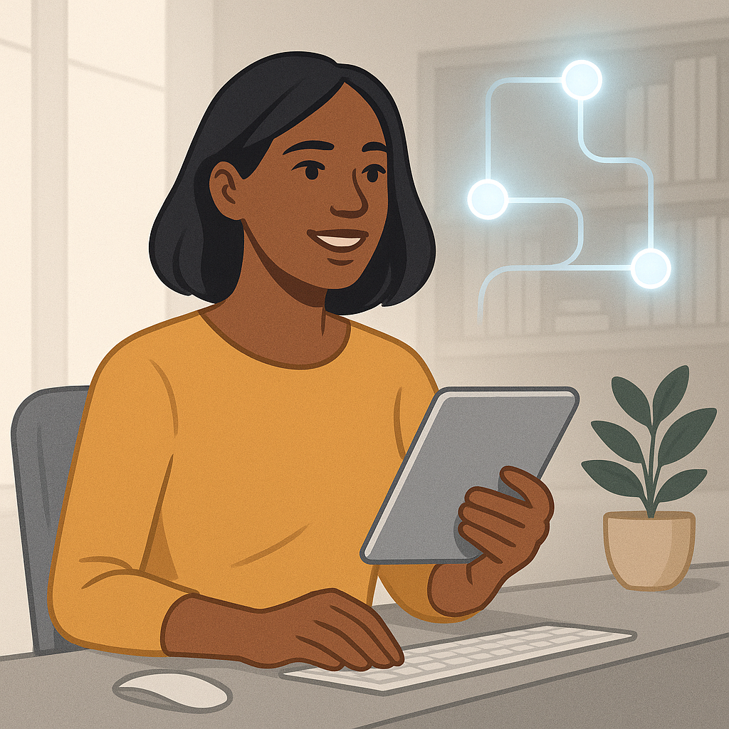 Illustration representing ongoing improvement and support